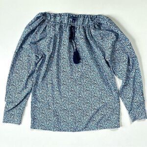 Tommy Hilfiger NWT Blue Floral Blouse XS